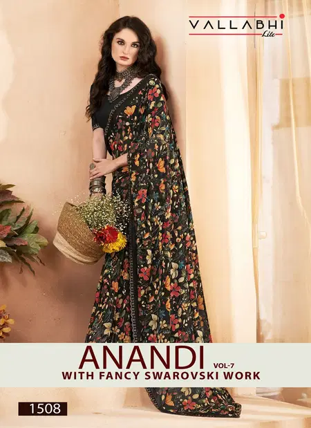 Anandi Vol 7 By Vallabhi Georgette Printed Daily Wear Saree Orders In India